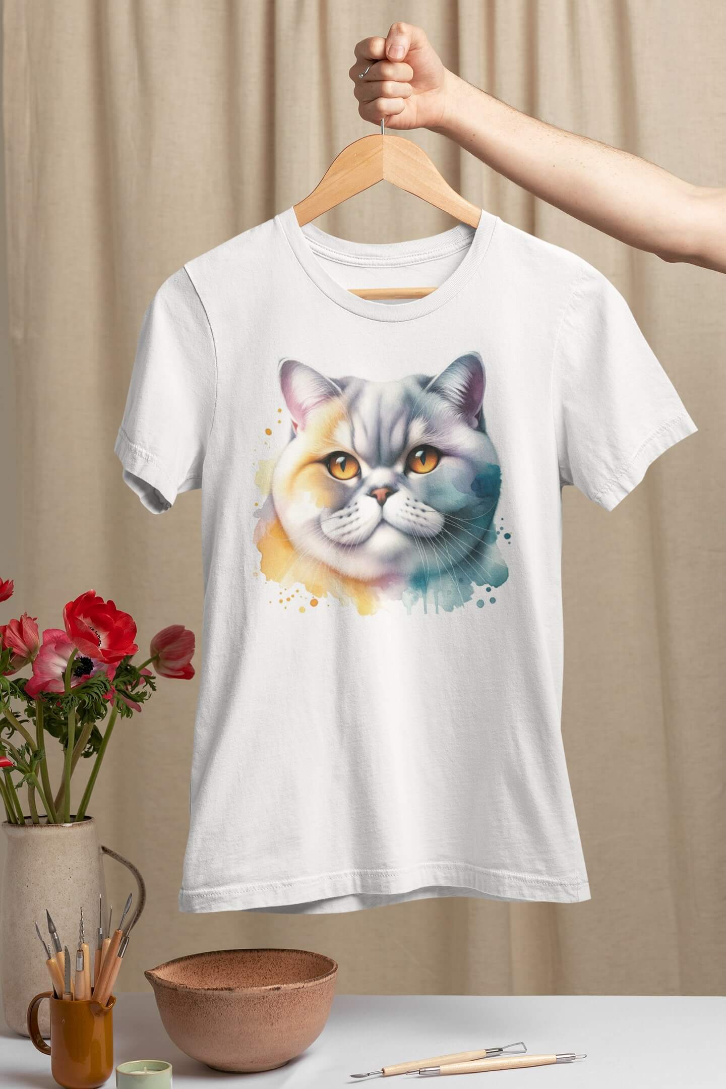 Тениска с котка 17