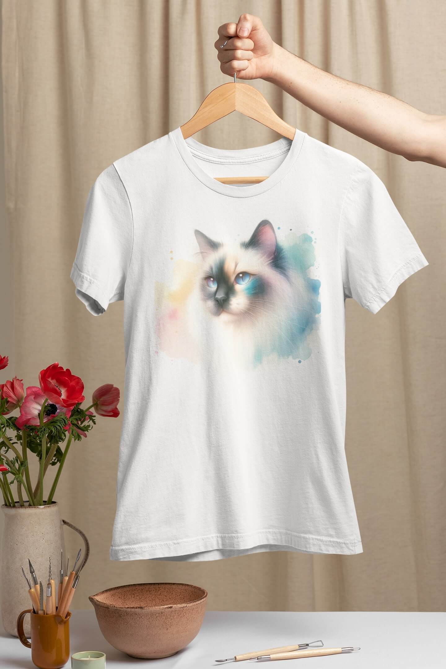 Тениска с котка 23