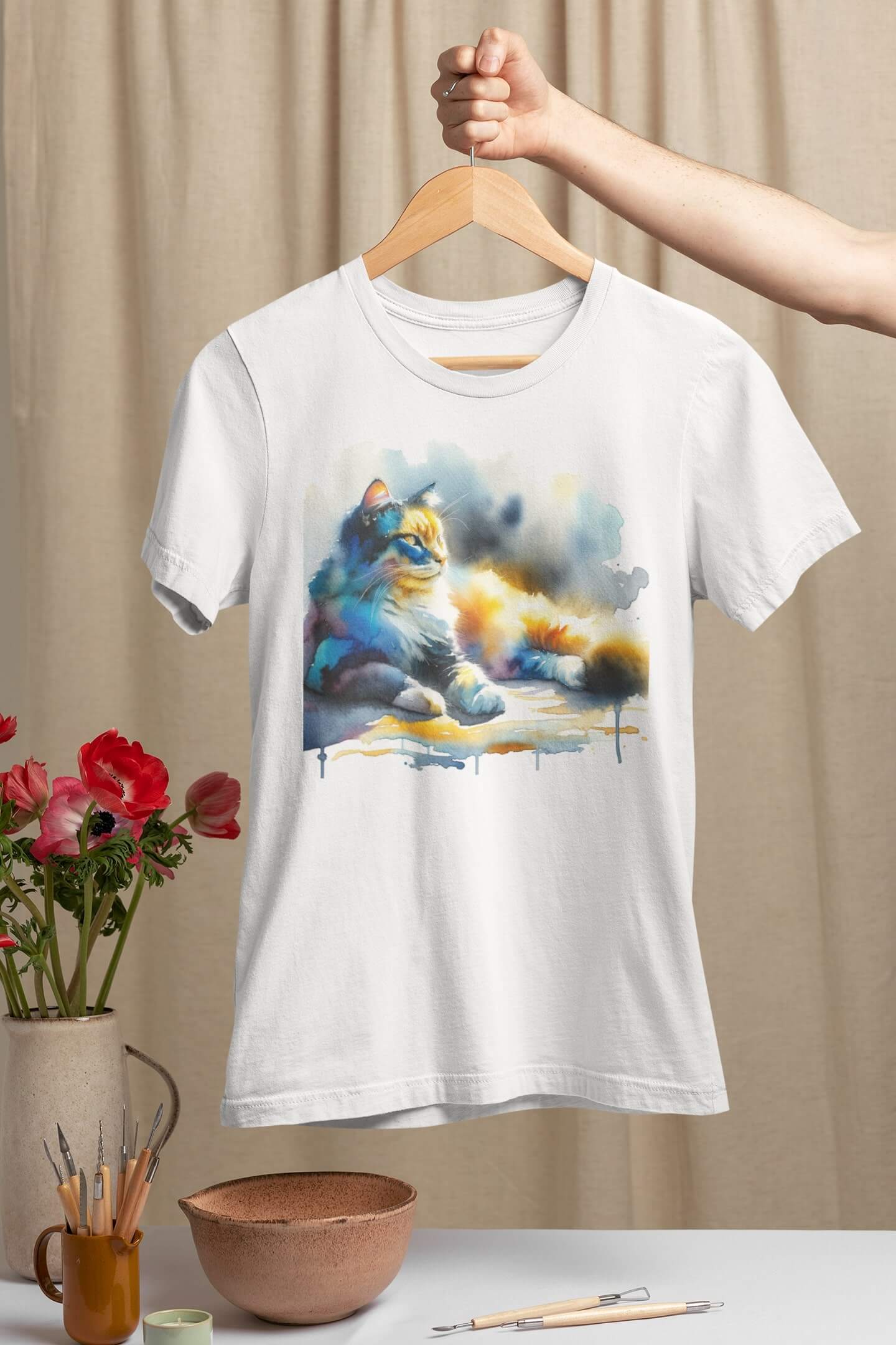 Тениска с котка 32