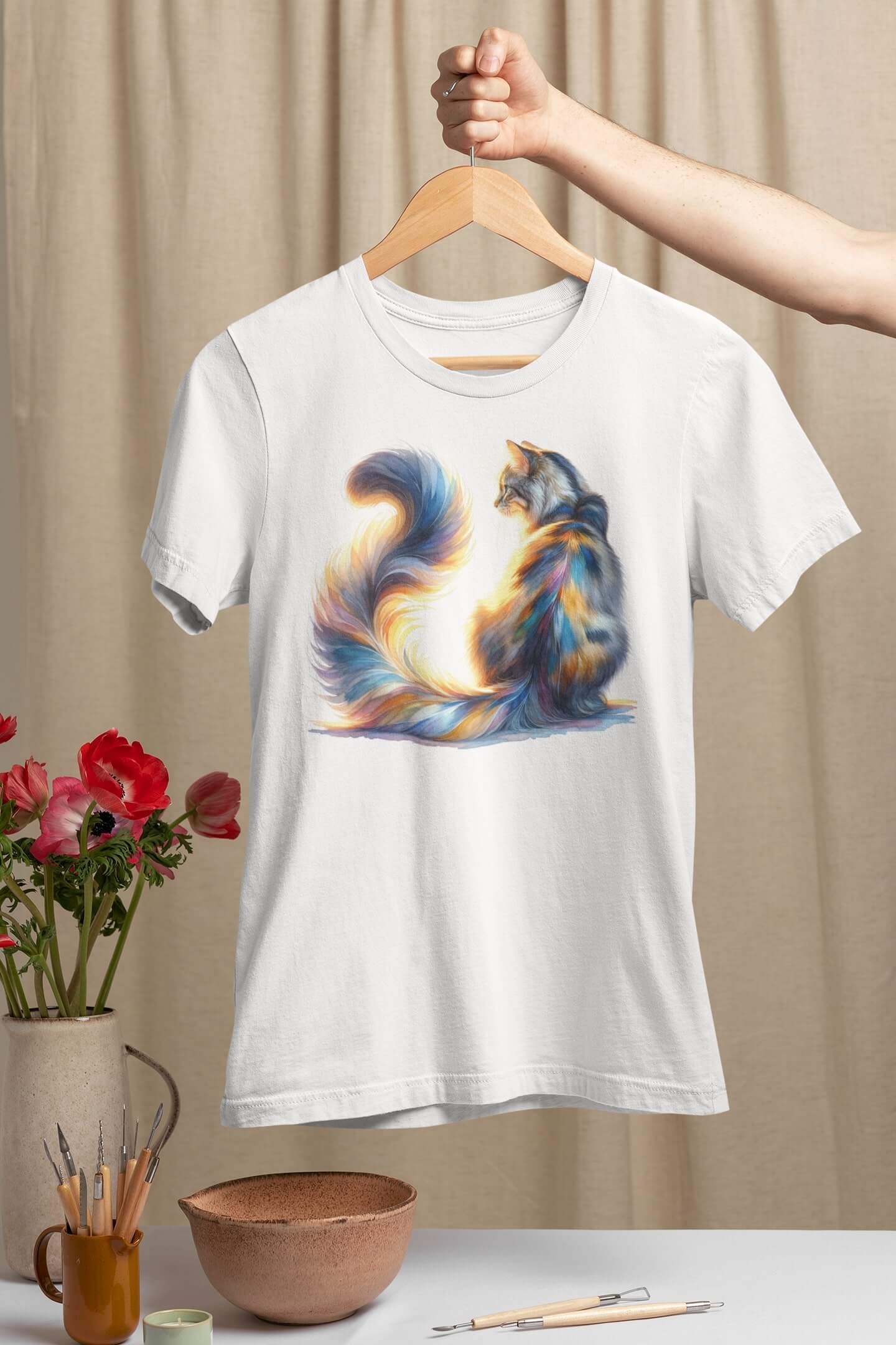 Тениска с котка 33