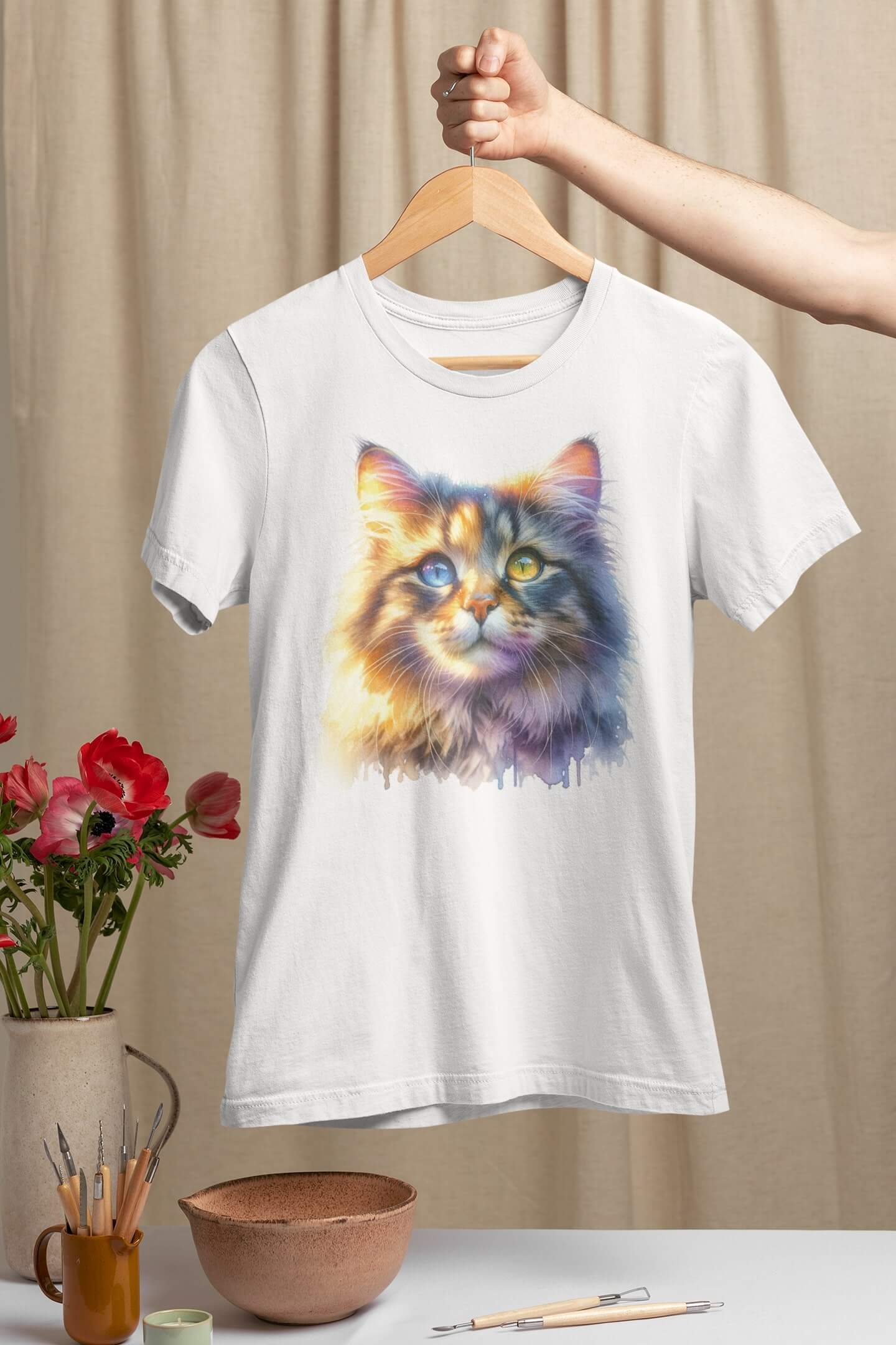 Тениска с котка 34