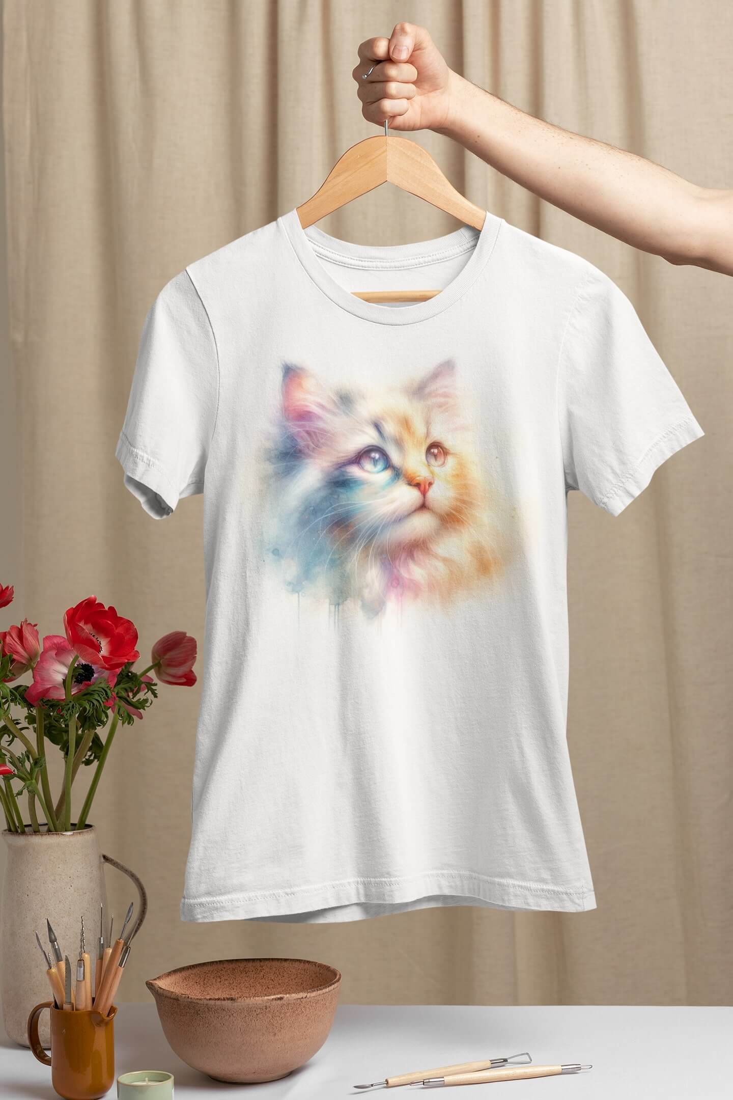 Тениска с котка 35