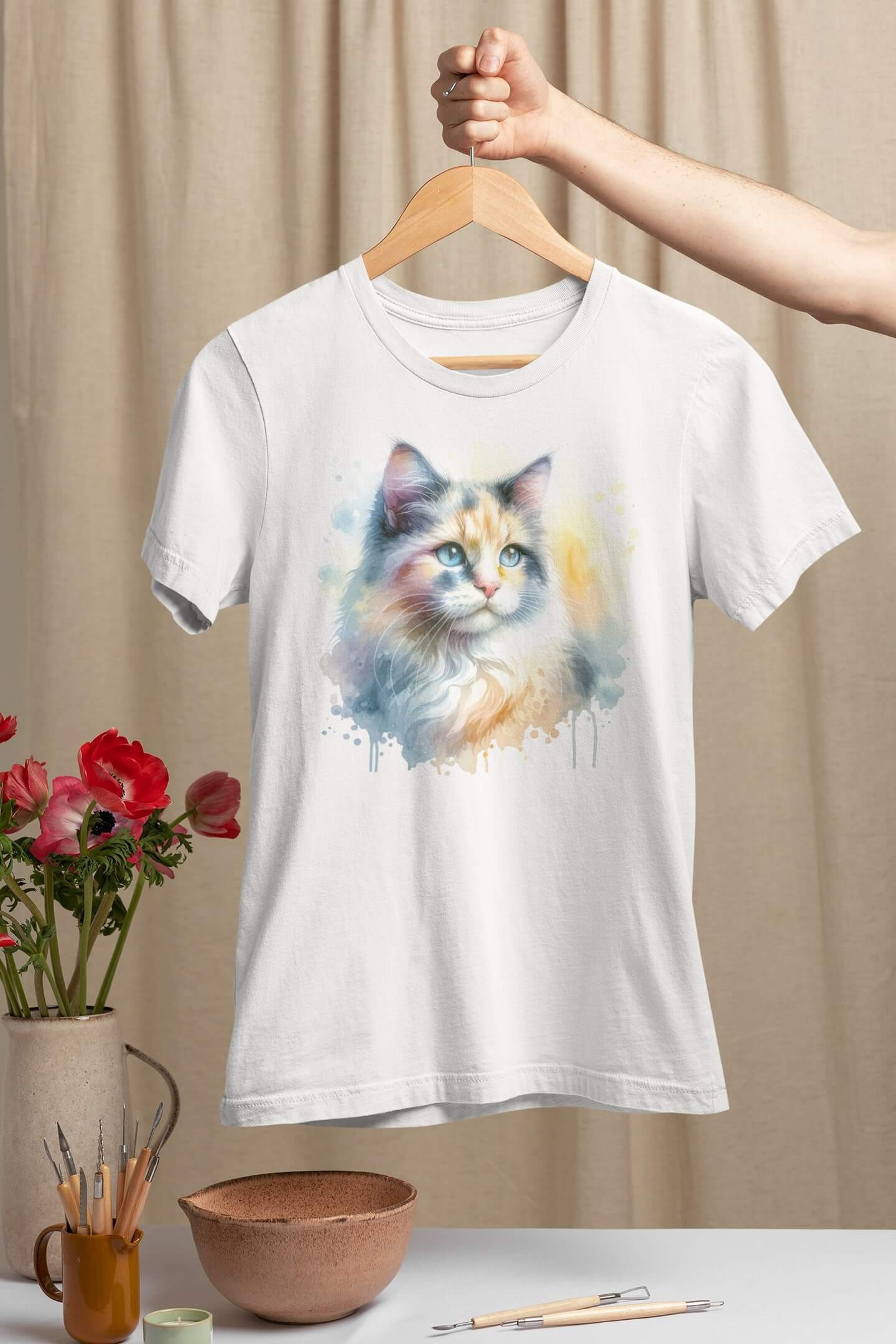 Тениска с котка 36
