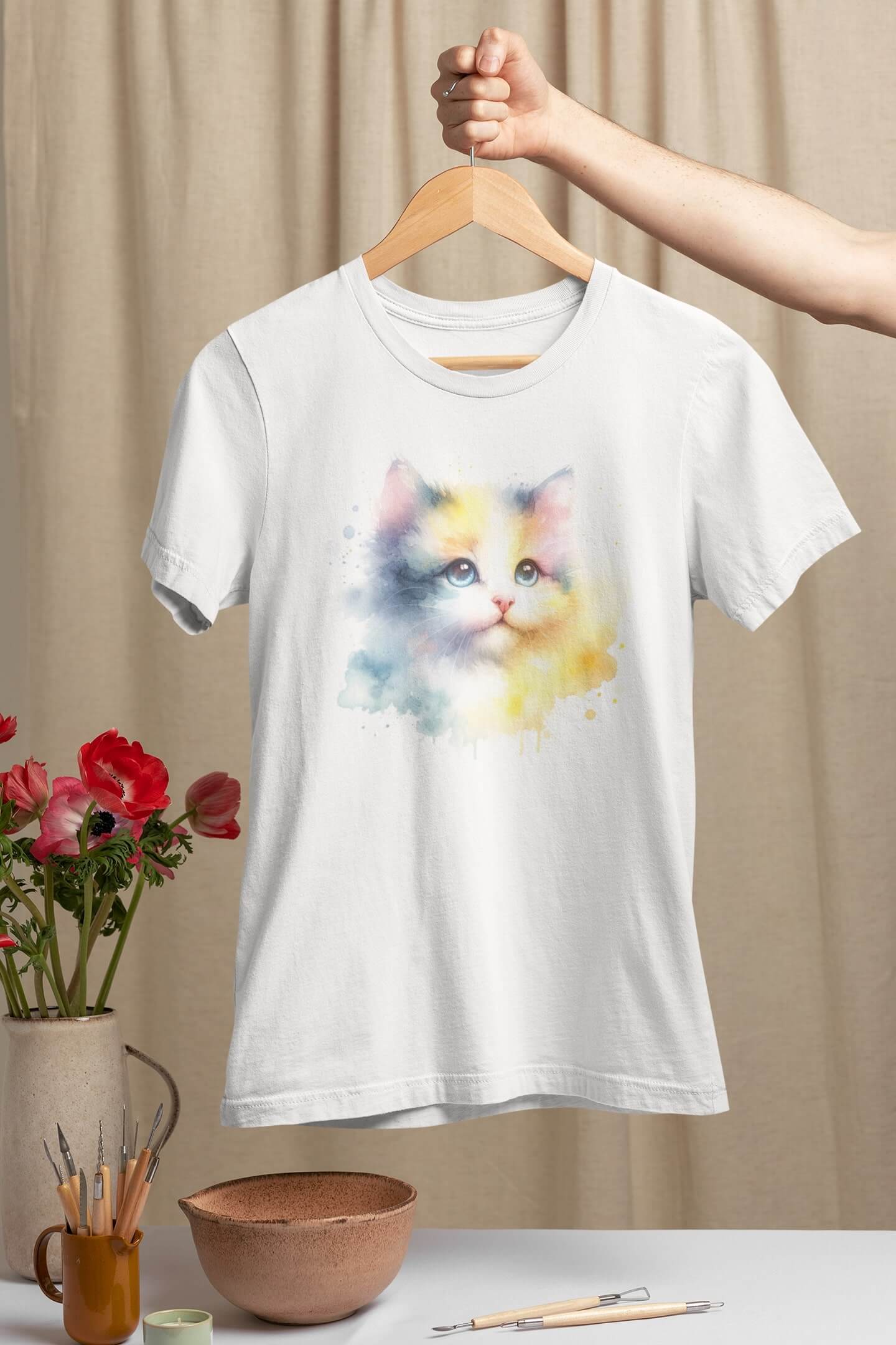 Тениска с котка 38