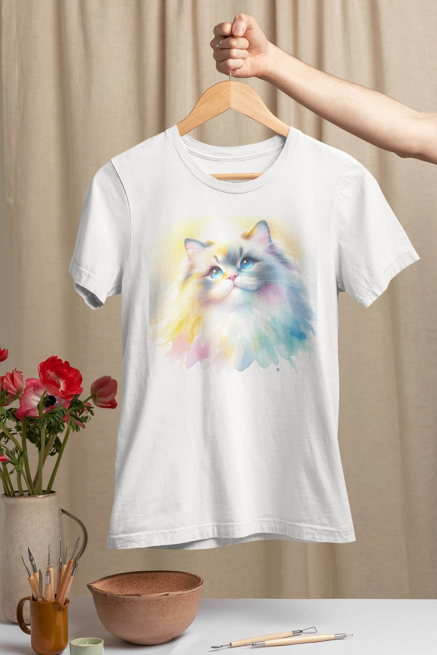 Тениска с котка 42