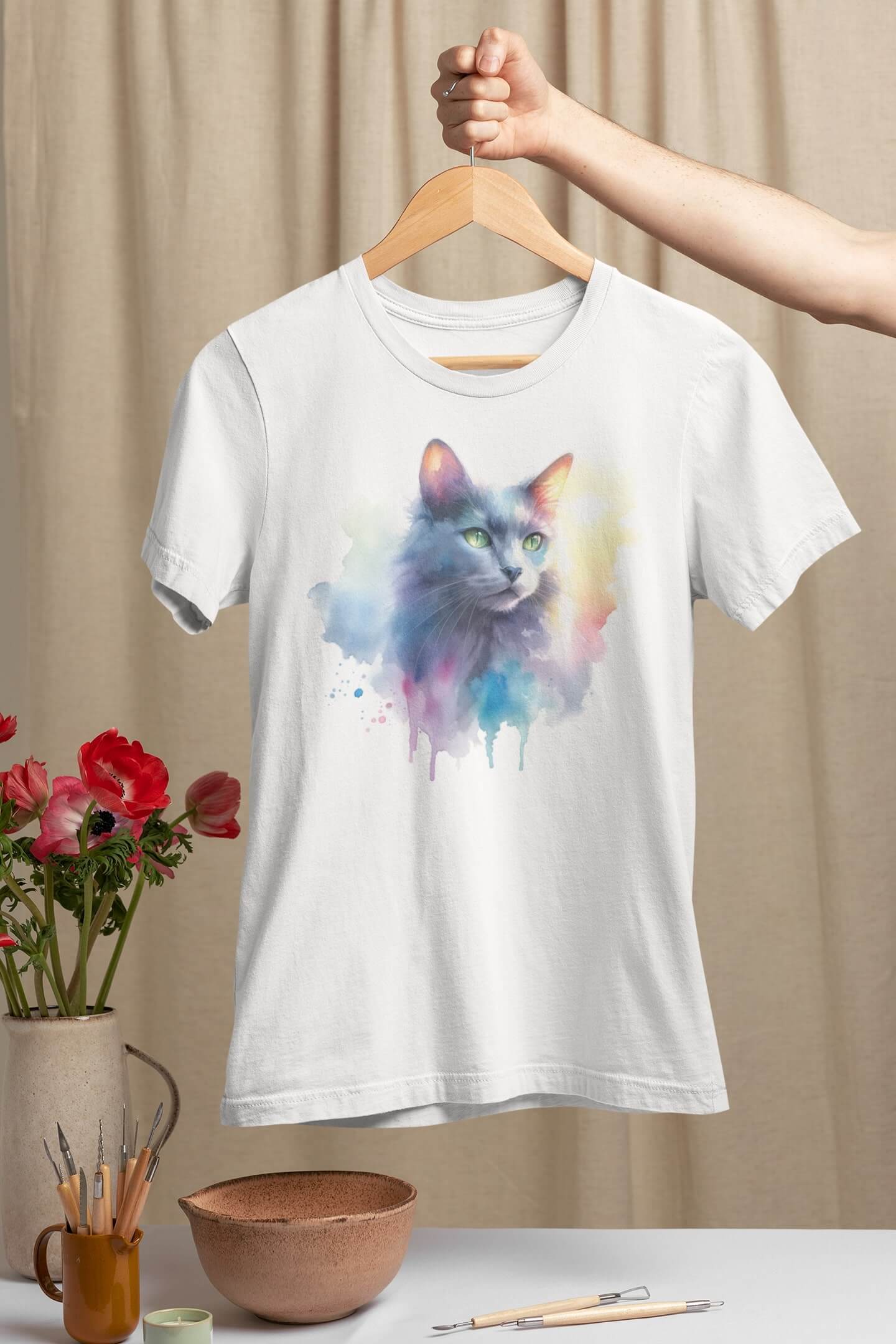 Тениска с котка 48