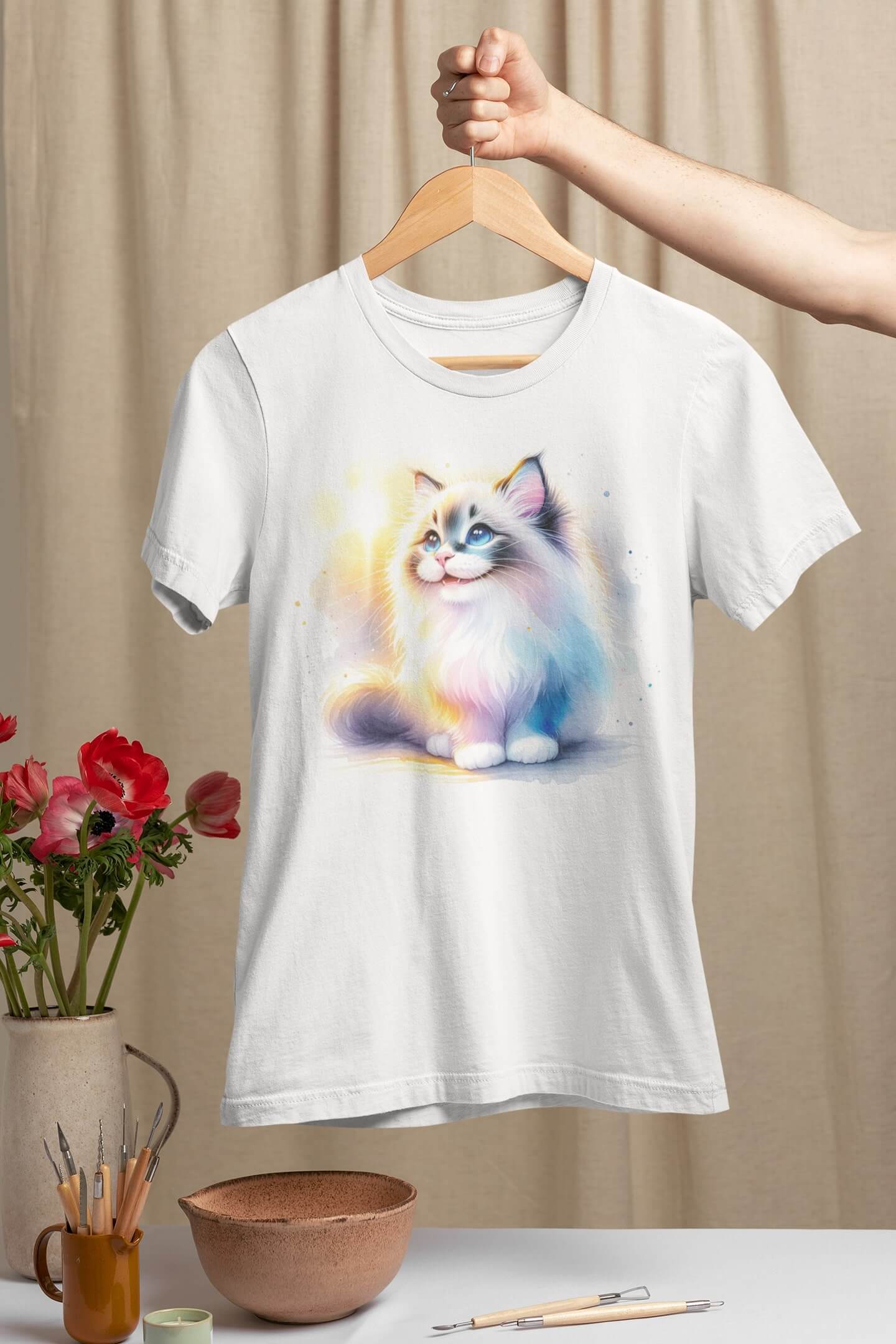 Тениска с котка 50