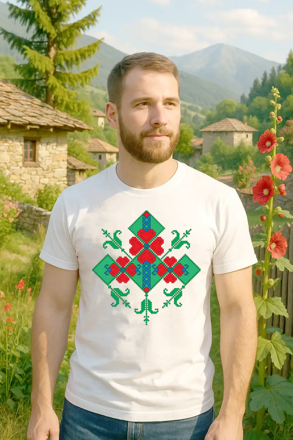 Тениска с шевица "Баланс и Равновесие"