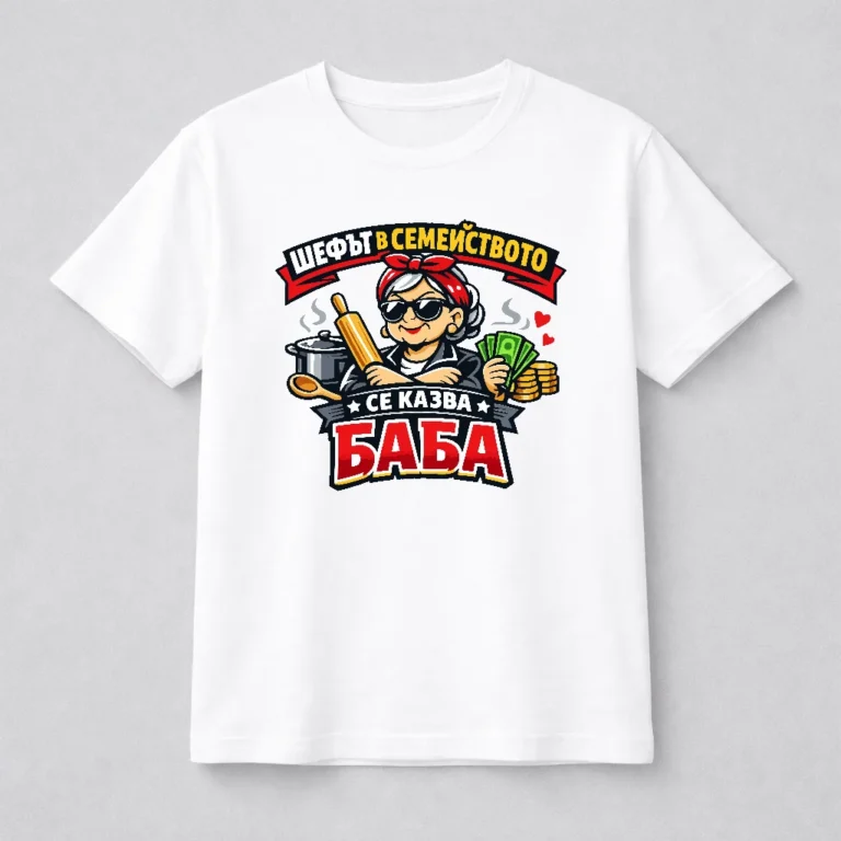 teniska-za-baba-s-nadpis-shefat-v-semeystvoto-se-kazva-baba