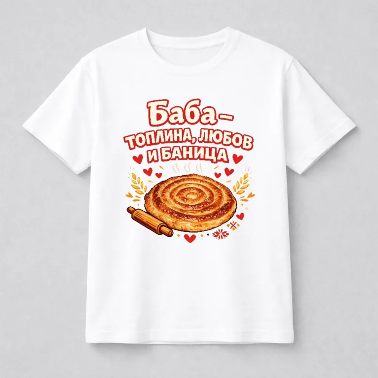 teniska-za-baba-s-nadpis-toplina-lyubov-i-banica