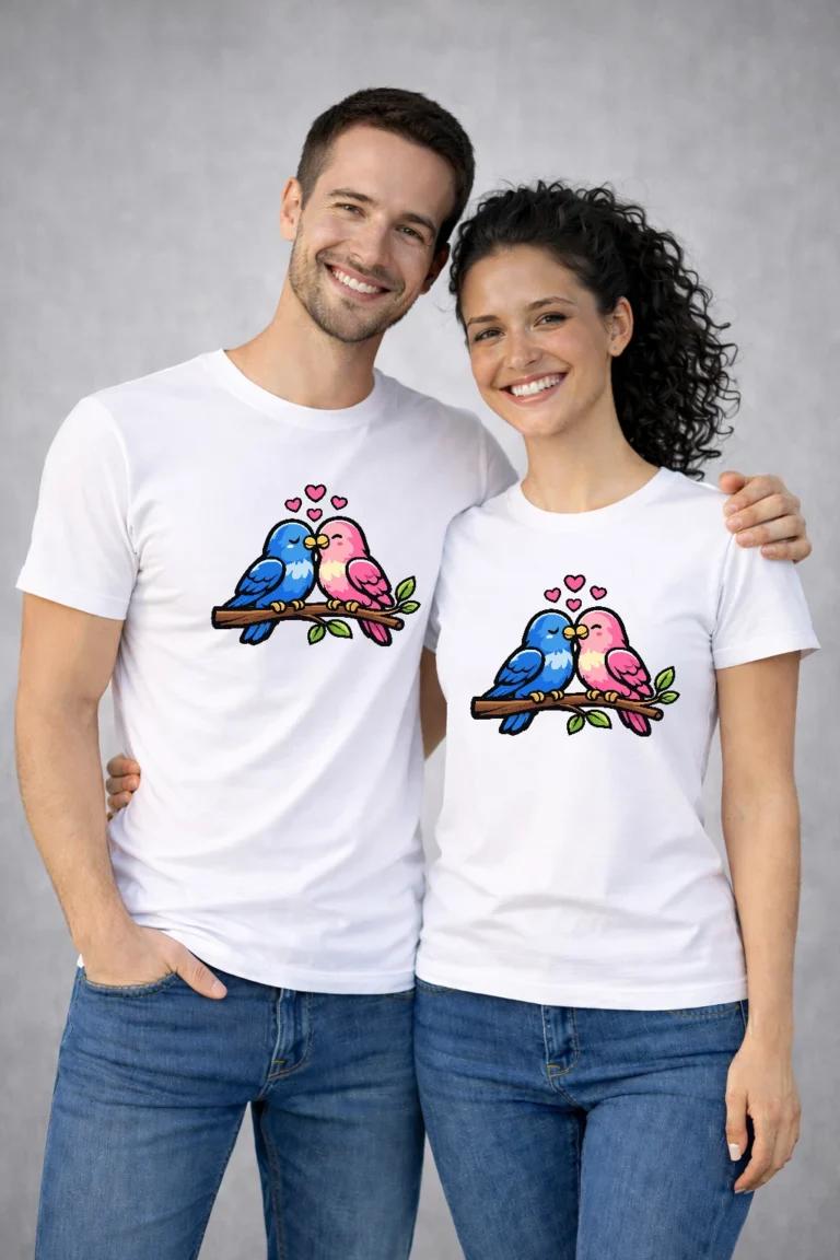 teniska-za-dvoiki-s-vliubeni-papagalcheta