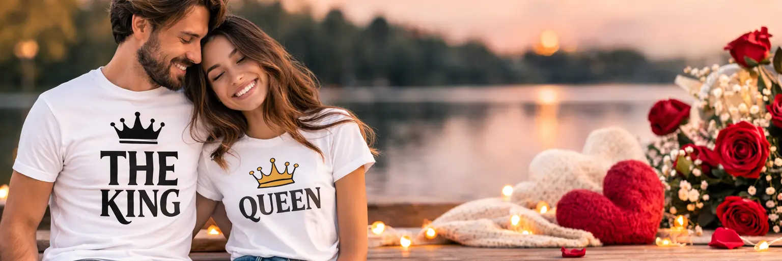 Тениски за двойки с оригинални и забавни дизайни